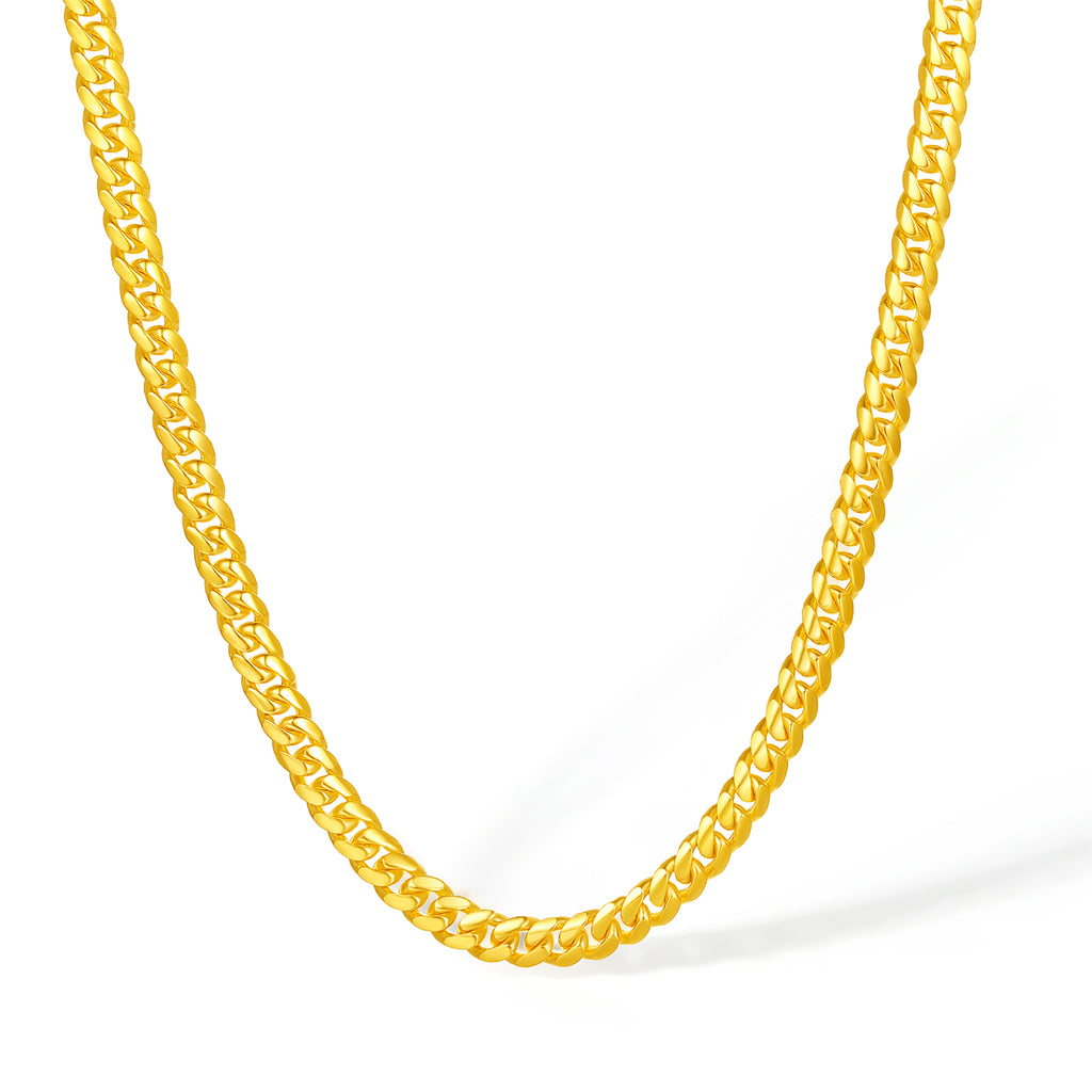 999 24K Gold Necklace 36-41g A0513518
