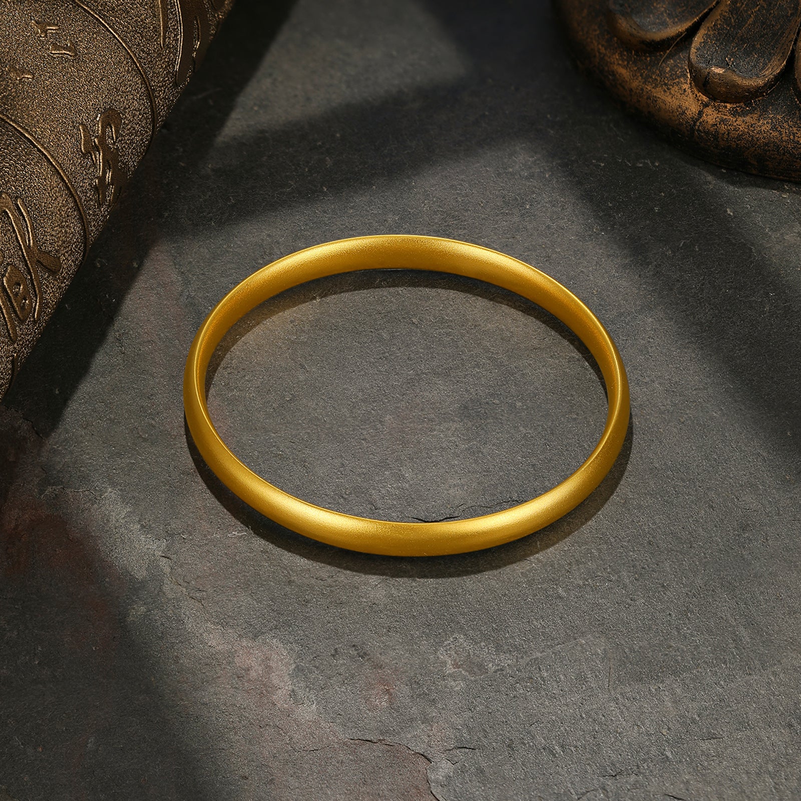 Antiquity Gold' 999.9 24K Gold Bangle Bracelet 25-29g A1012650