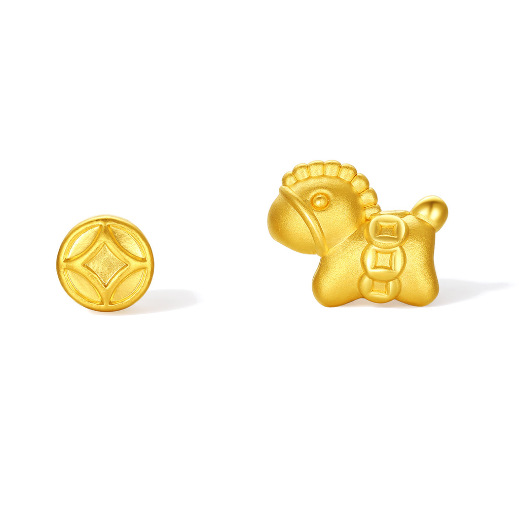 「馬年」24K金手鍊 馬幣款 0.7-0.9克 16-22公分 A1715744