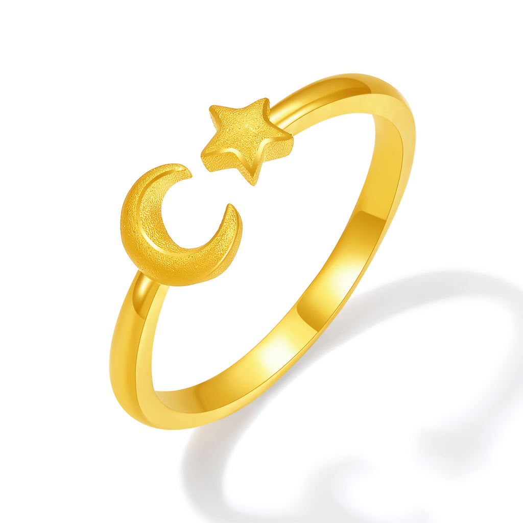 999 24K Gold Ring Star 2.72-3.12g A0113791