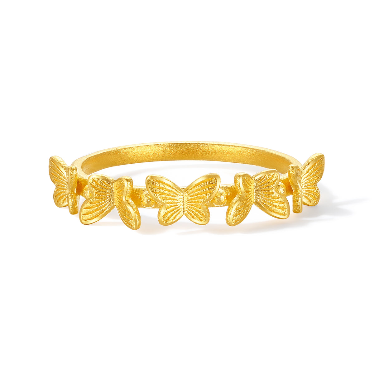 "Fantasy Forest" 999 24K Gold Ring            Butterfly 2.6-3.1g A0113804