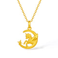 'Year of the Horse' 24K Gold Pendant Horse Moon 1.85-2.15g A0415706