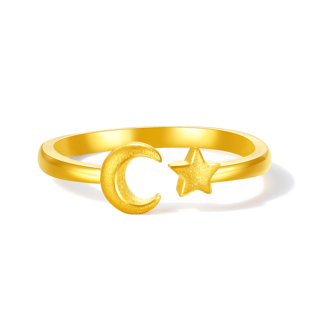 999 24K Gold Ring Star 2.72-3.12g A0113791