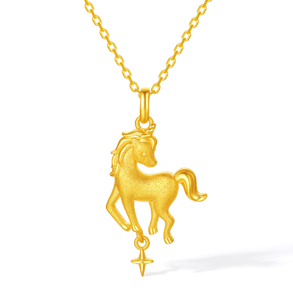 'Year of the Horse' 24K Gold Pendant Horse 2.3-2.6g A0415545