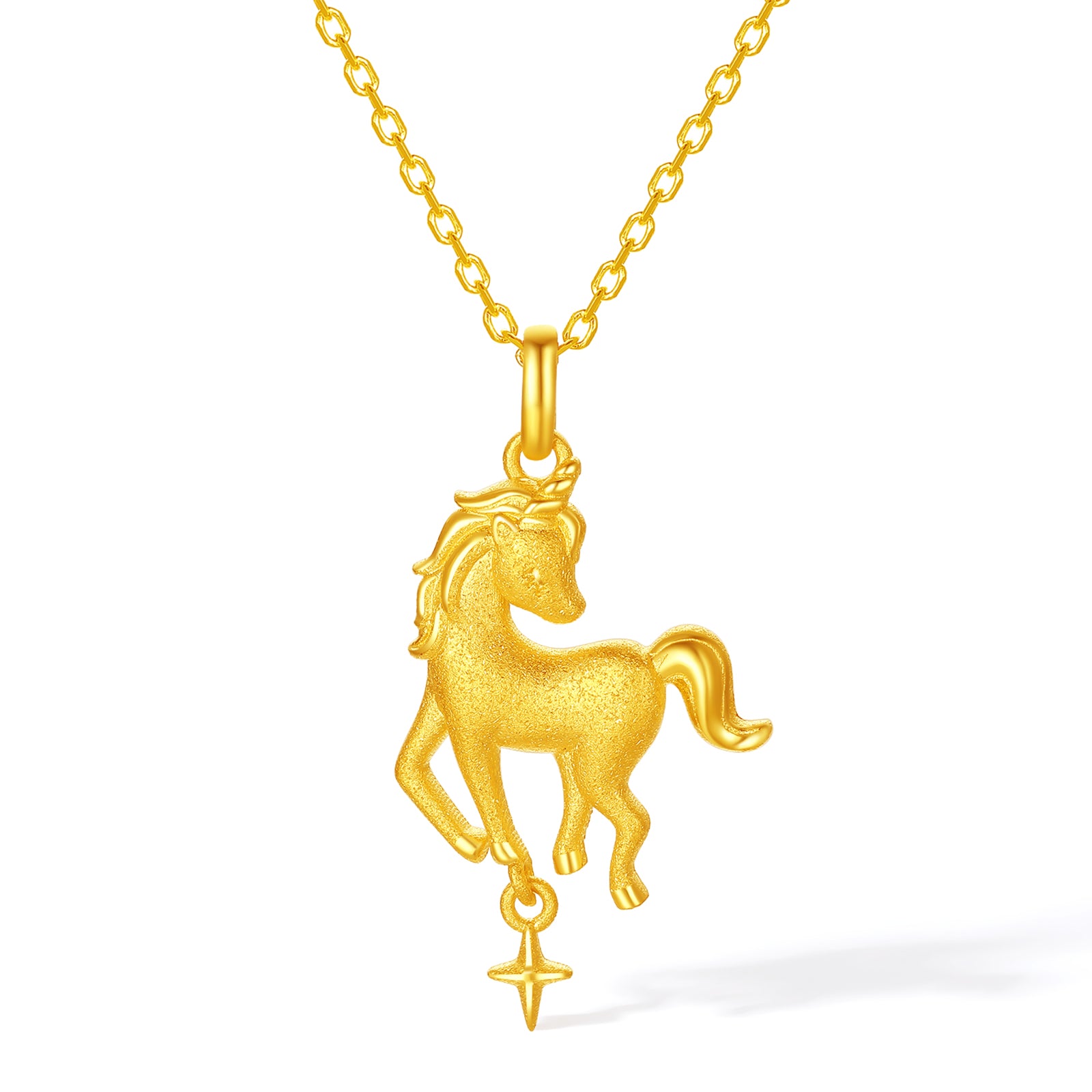 'Year of the Horse' 24K Gold Pendant Horse 2.3-2.6g A0415545