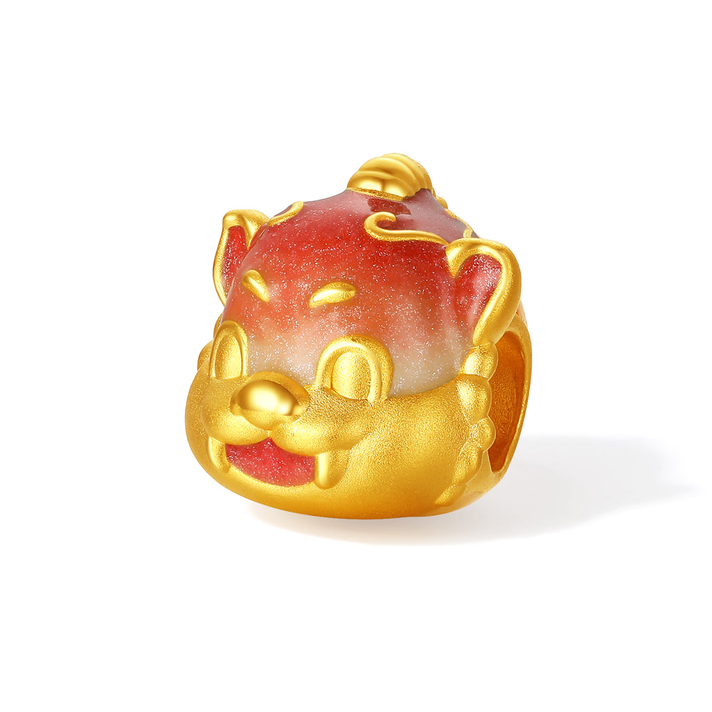 'Jiuhua Mountain' 24K Gold Charm Bracelet Ksitigarbha's Mount Diting 17cm & 19cm A1615442