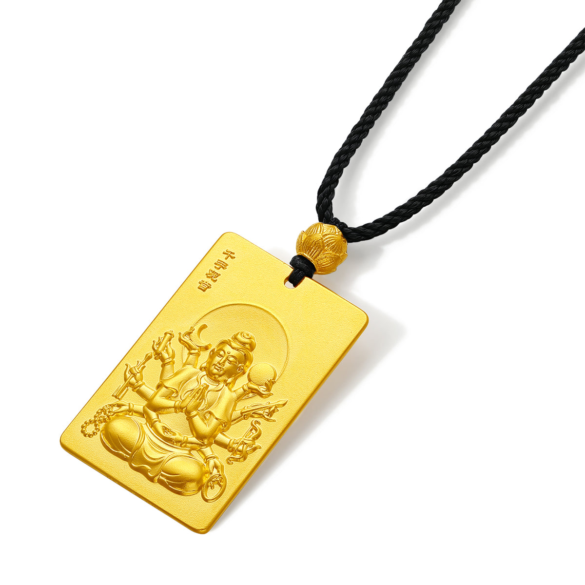 999 24K Gold Pendant Guanyin 22-24g A0413644