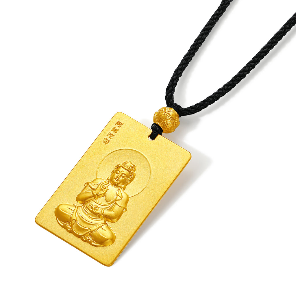 999 24K Gold Pendant Buddha 22-24g A0413640