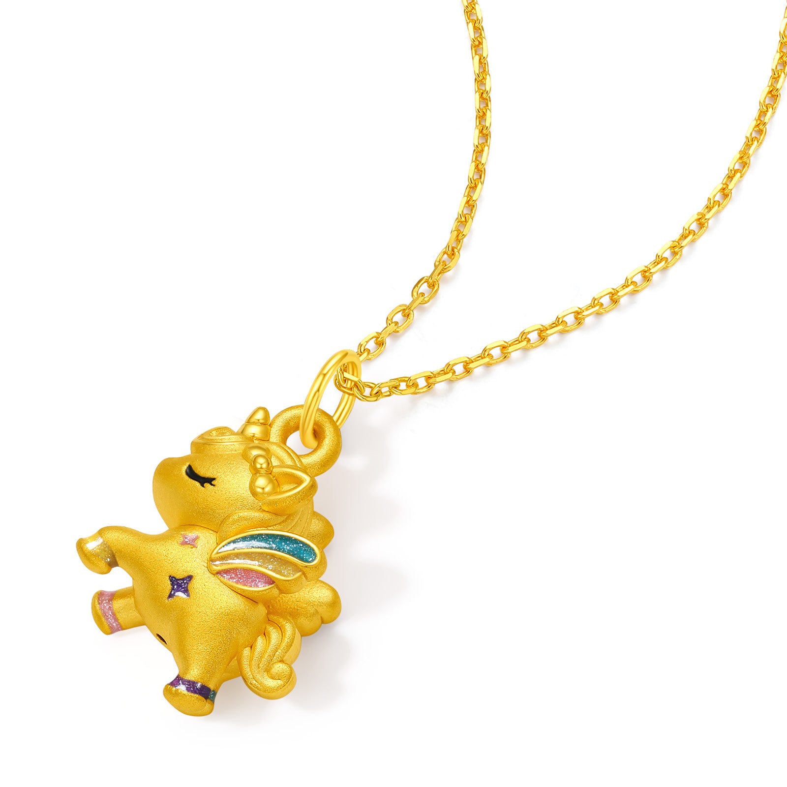 'Year of the Horse' 24K Gold Pendant Horse 1.1-1.3g A0415769