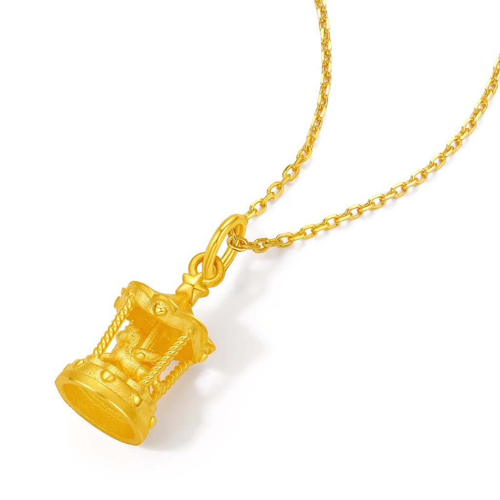 「馬年」24K金旋轉木馬吊墜，重2.35-2.55克，貨號A0415741