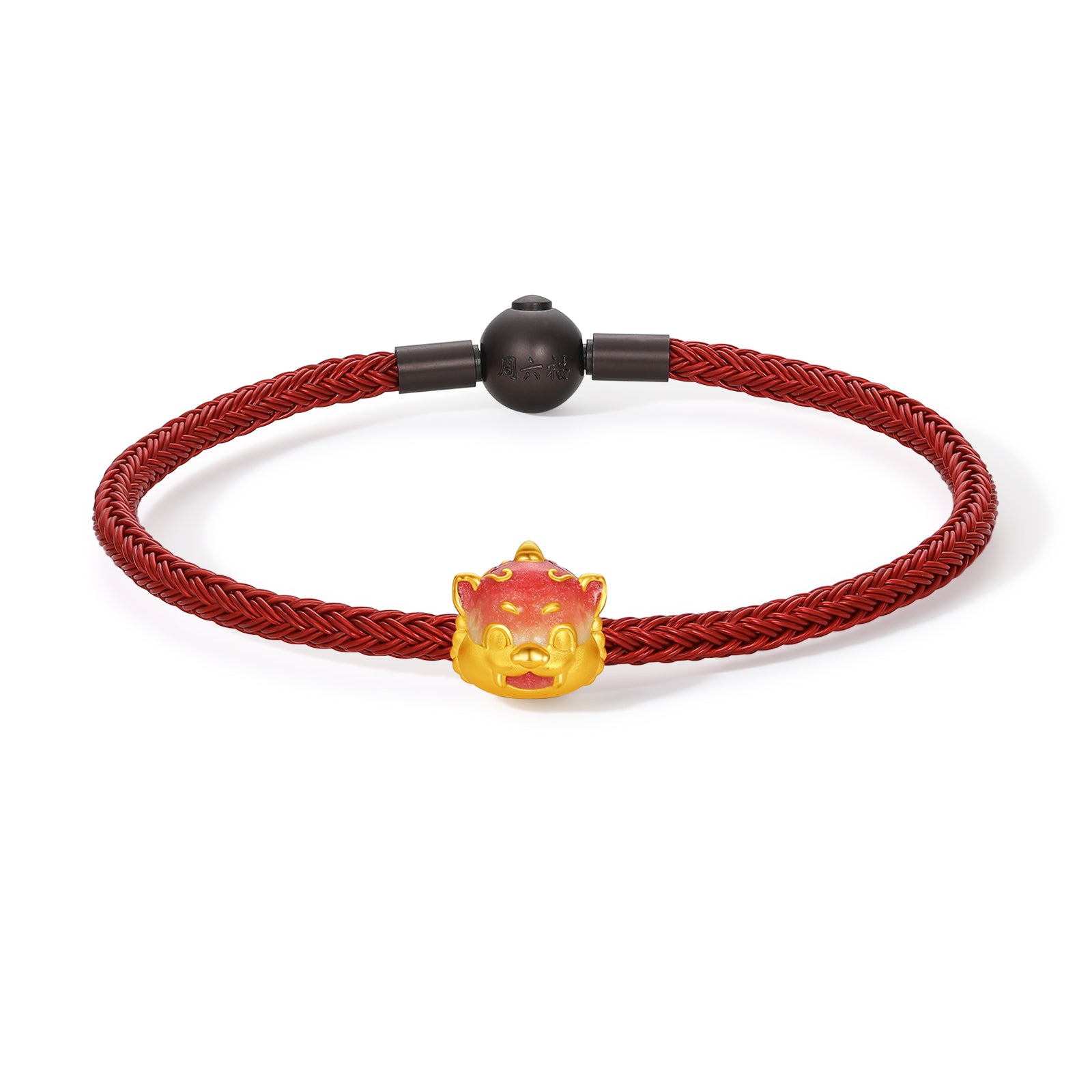 'Jiuhua Mountain' 24K Gold Charm Bracelet Ksitigarbha's Mount Diting 17cm & 19cm A1615442