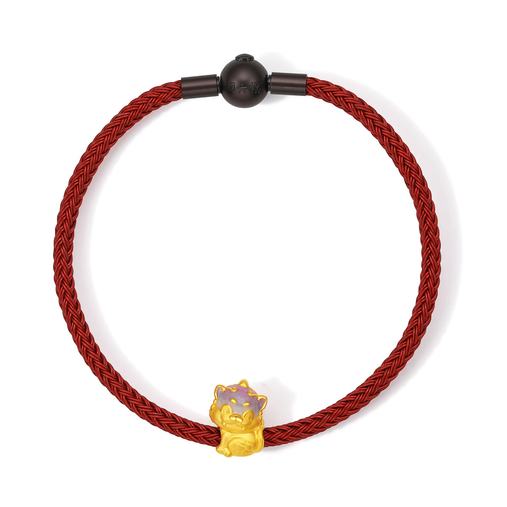 九華山24K金手鍊，地藏菩薩地頂山，17厘米和19厘米，A1615441