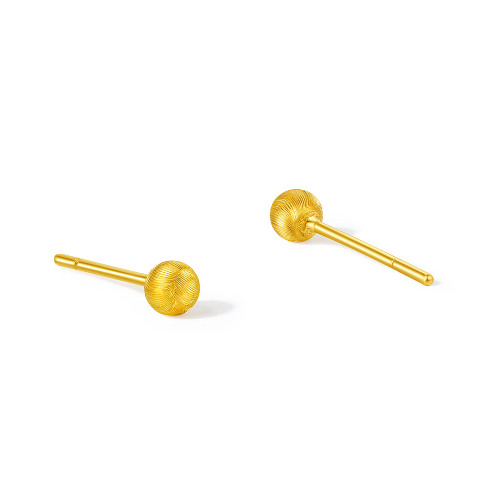 24K Gold Earrings 0.45-0.65g A0914002