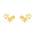 "Fantasy Forest" 999 24K Gold Earrings Star 1.3-1.6g A0913848