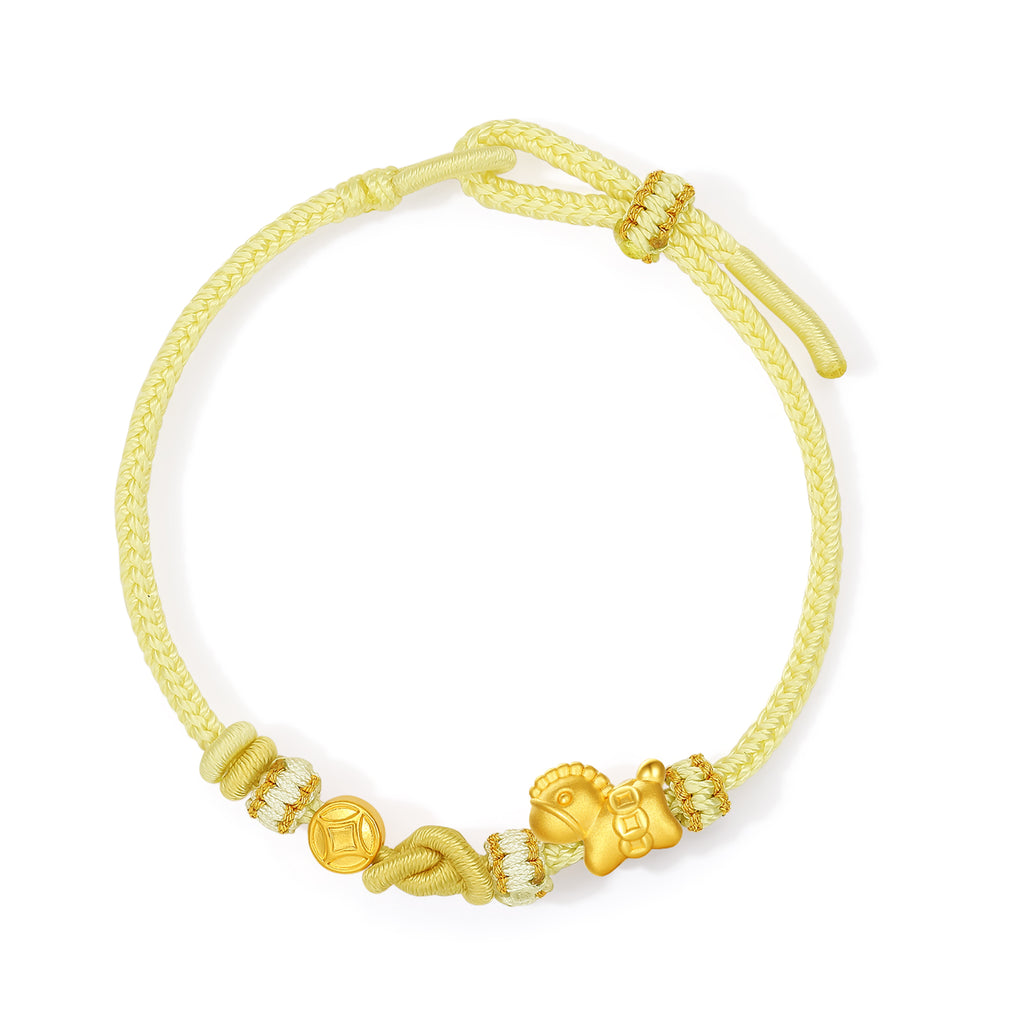 「馬年」24K金手鍊 馬幣款 0.7-0.9克 16-22公分 A1715744