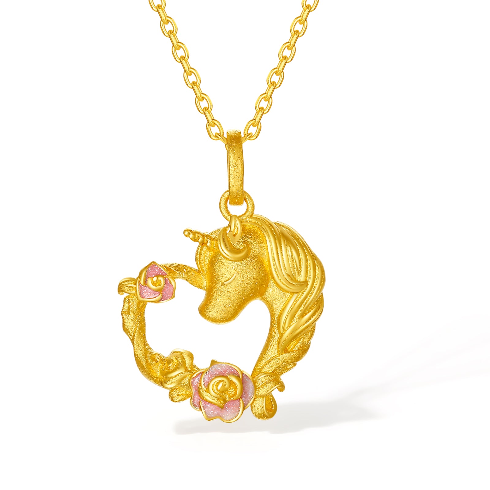 'Year of the Horse' 999.9 24K Gold Pendant Horse Heart 3.1-3.45g A0422089