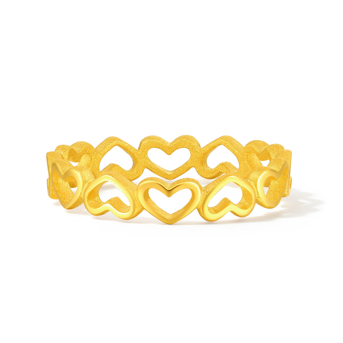 "Cute&Cool" 999 24K Gold Ring Heart 1.6-2.7g A0112043