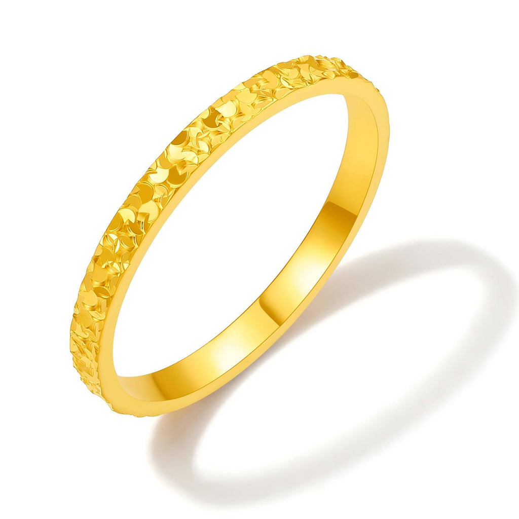 24K Gold Ring Crushed Ice 1.5-2.5g A0113247
