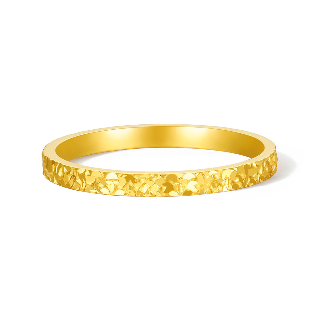 24K Gold Ring Crushed Ice 1.5-2.5g A0113247