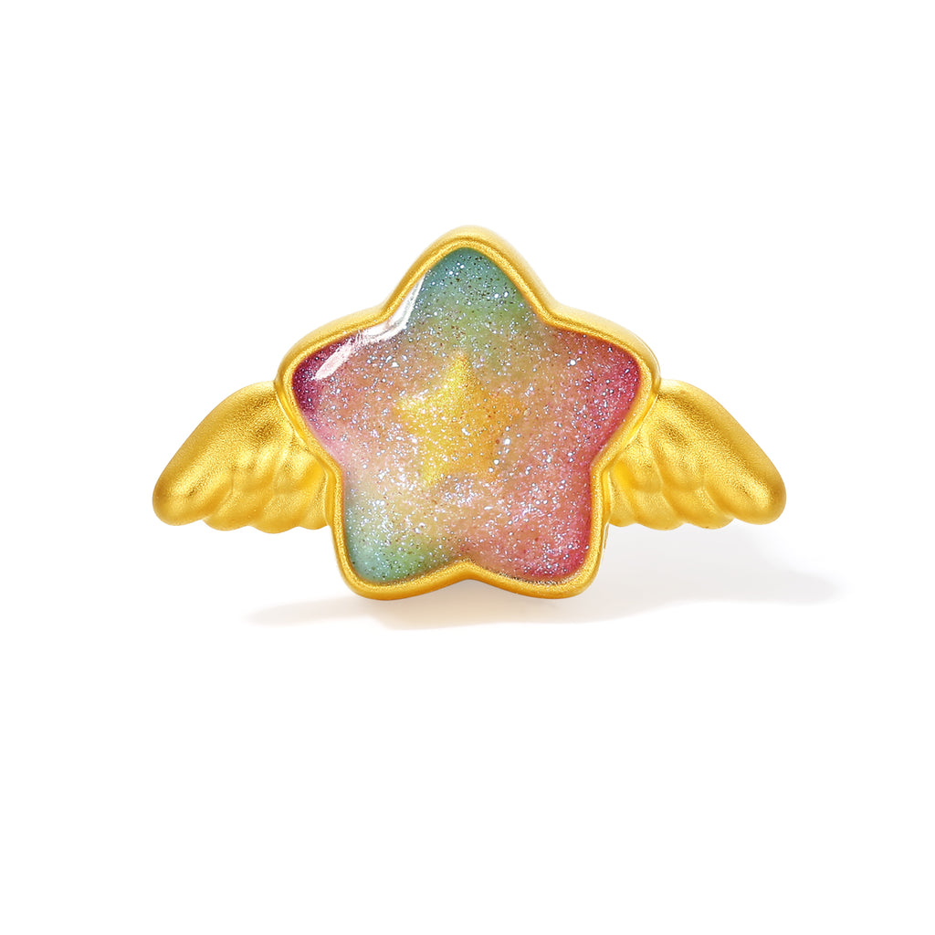 「Pop wu~」24K 黃金串飾手鍊 星星 0.5-0.65克 A1615620