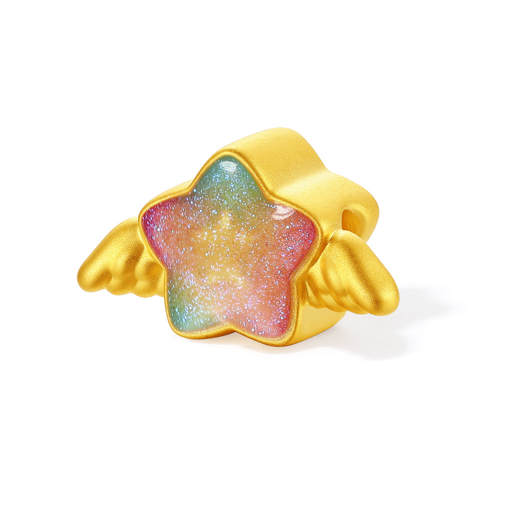 「Pop wu~」24K 黃金串飾手鍊 星星 0.5-0.65克 A1615620