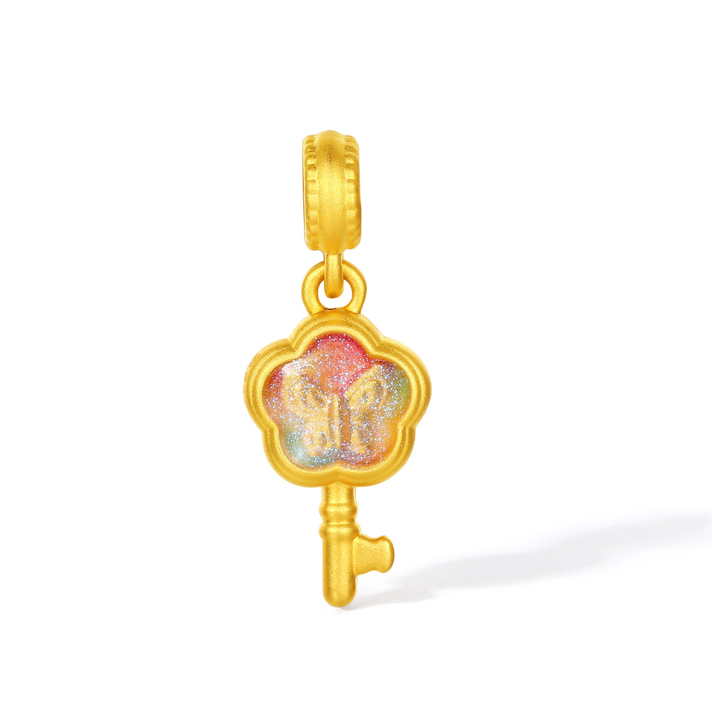 「Pop wu~」24K金吊飾手鍊花朵 0.5-0.65g A1615614