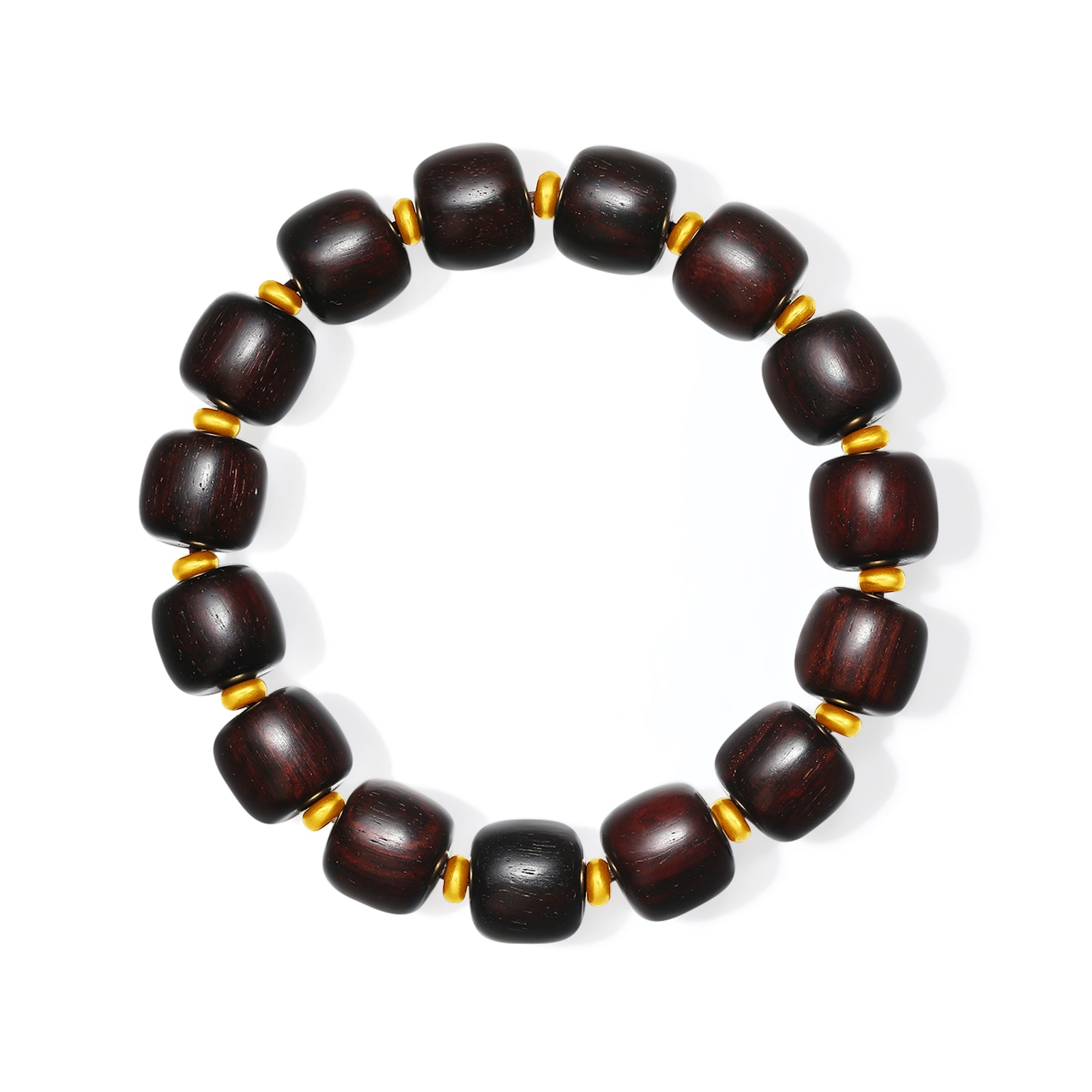 24K Gold Beaded Bracelet Sandalwood 0.75-1g A1920995