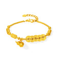 999 24K Gold Chain Bracelet Gourd 13-15g A0715802