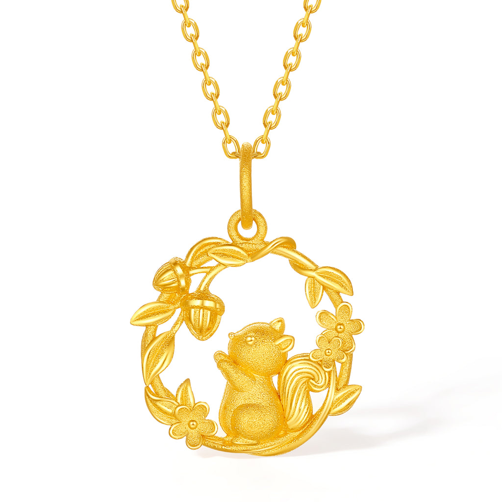 999 24K Gold Pendant Flower 1.9-2.3g A0423584
