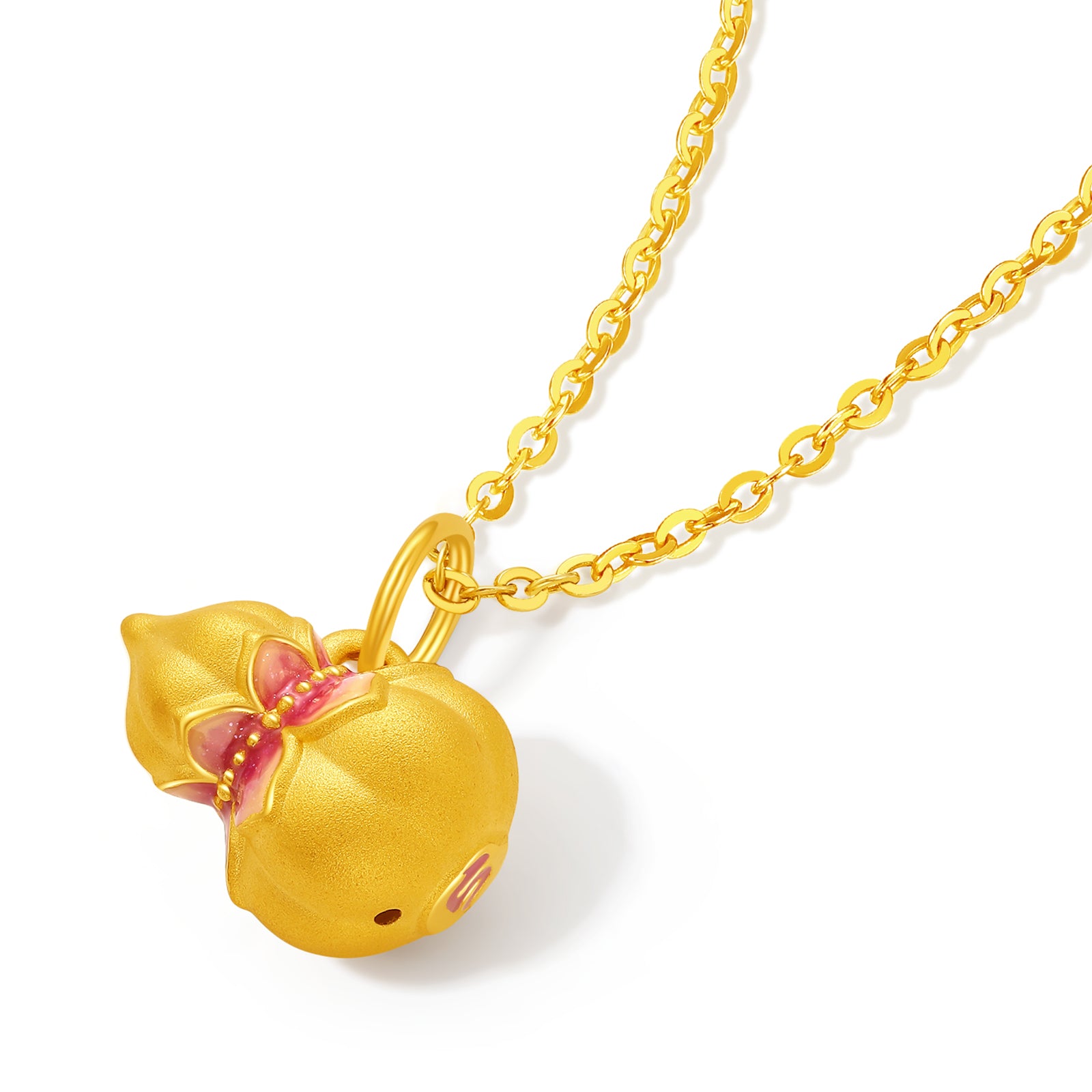 'Jiuhua Mountain' 24K Gold Pendant Gourd A0415257
