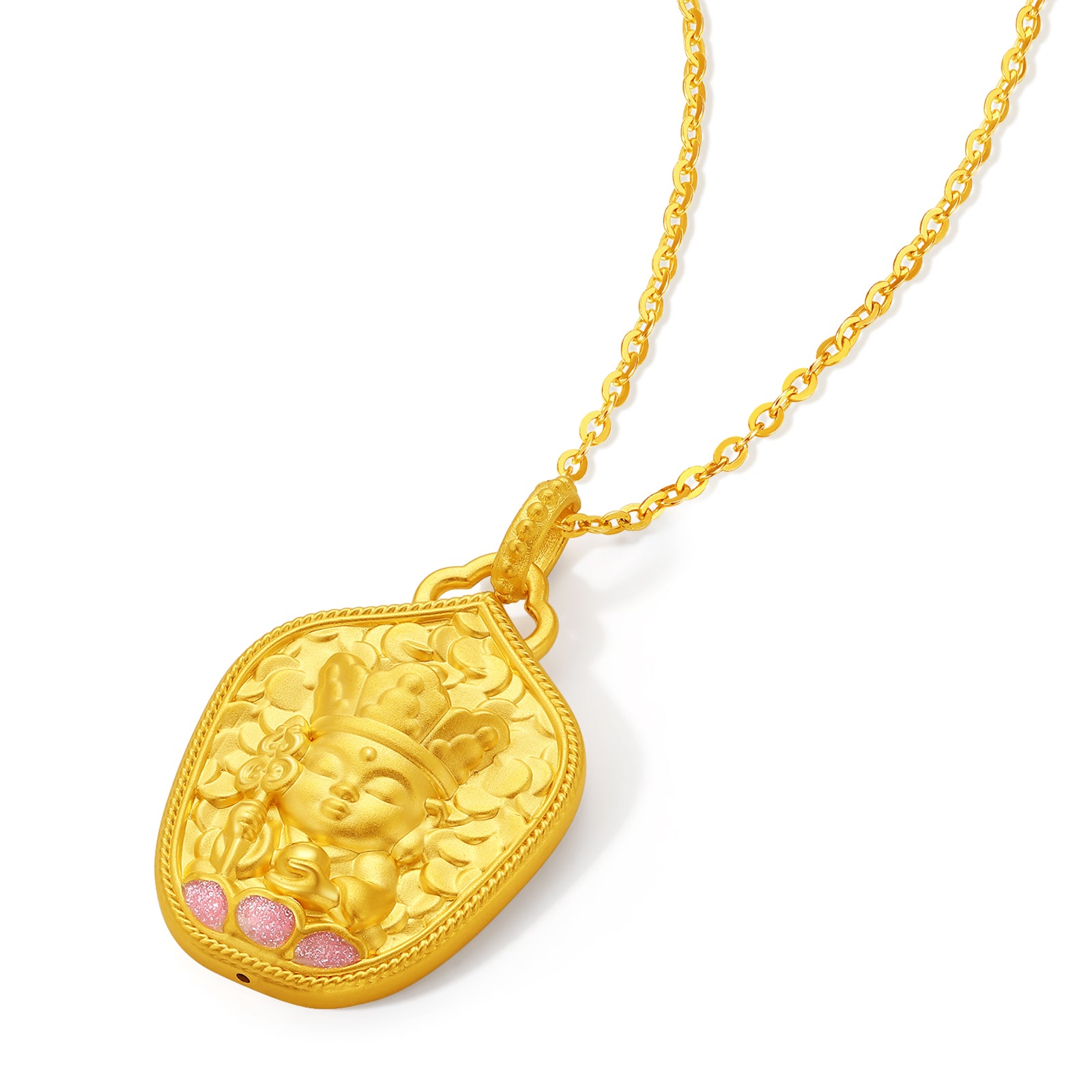 九華山 24K 金吊墜 地藏菩薩 A0415251