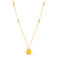 "Jiuhua Mountain" 999.9 24K Gold Pendant Necklace Ksitigarbha Bodhisattva A0614670